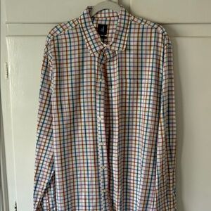 johnnie-O Men's Colorful Plaid Button Down Shirt